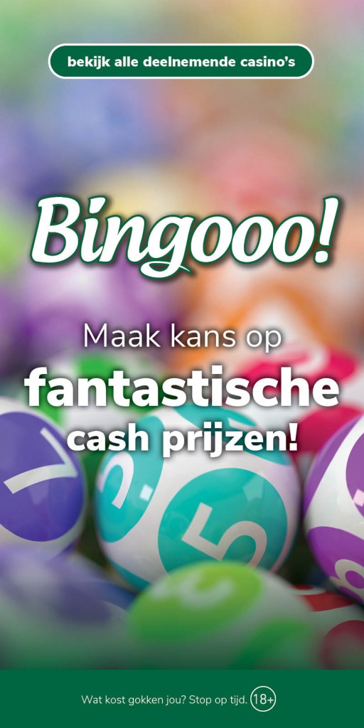 Bingooo! Win cash prizes at participating casinos poster